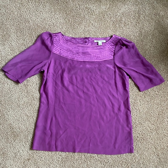 Banana republic silk small purple blouse - Picture 2 of 4